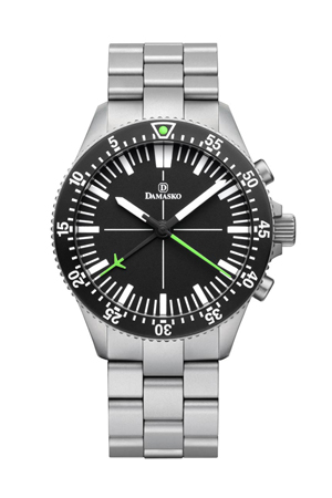 Damasko DC80 Green Automatic Chronograph Watch with Ice Hardened Bracelet