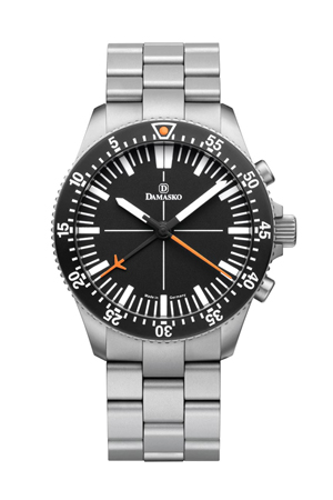 Damasko DC80 Orange Automatic Chronograph Watch with Ice Hardened Bracelet