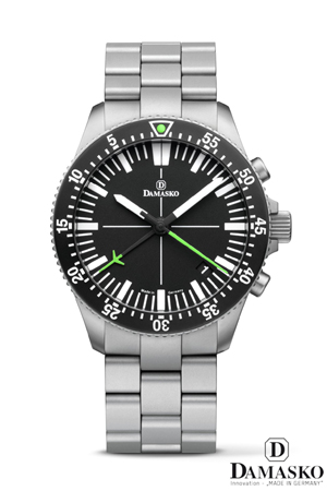 Damasko DC82 Green Automatic Chronograph Watch with Bracelet